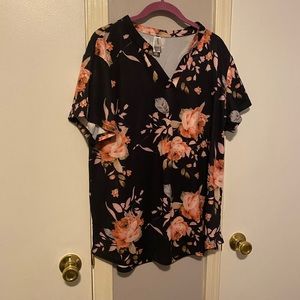 Soft pink flower tunic